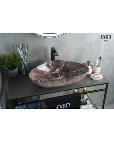 Раковина 59х39 см GID Stone Edition Mnc208