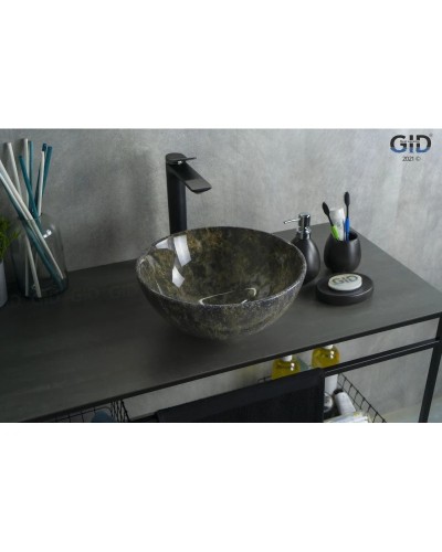 Раковина 32х32 см GID Stone Edition Mnc486