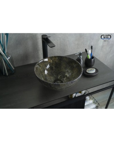 Раковина 32х32 см GID Stone Edition Mnc486