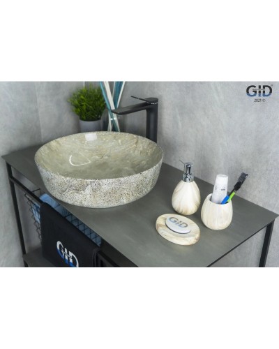 Раковина 41,5х41,5 см GID Stone Edition Mnc498