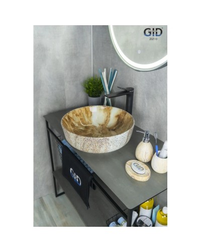 Раковина 41,5х41,5 см GID Stone Edition Mnc499