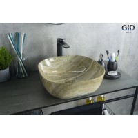 Раковина 42,5х42,5 см GID Stone Edition Mnc543