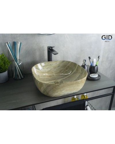 Раковина 42,5х42,5 см GID Stone Edition Mnc543