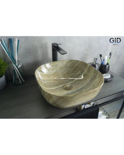 Раковина 42,5х42,5 см GID Stone Edition Mnc543
