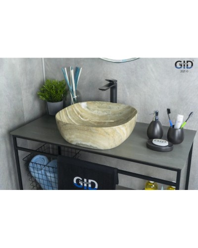 Раковина 42,5х42,5 см GID Stone Edition Mnc543