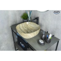 Раковина 42,5х42,5 см GID Stone Edition Mnc543