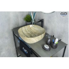 Раковина 42,5х42,5 см GID Stone Edition Mnc543