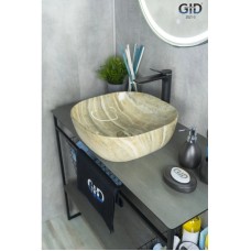Раковина 42,5х42,5 см GID Stone Edition Mnc543
