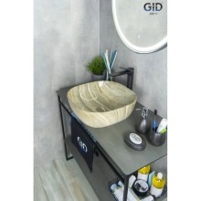 Раковина 42,5х42,5 см GID Stone Edition Mnc543