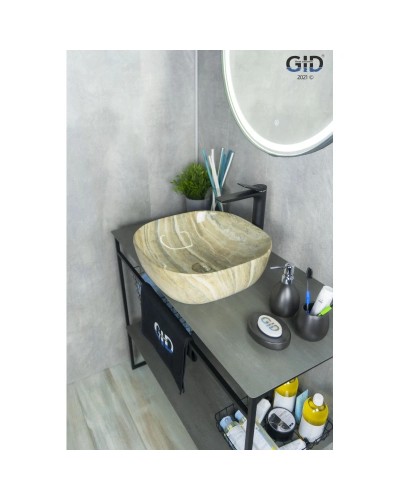 Раковина 42,5х42,5 см GID Stone Edition Mnc543