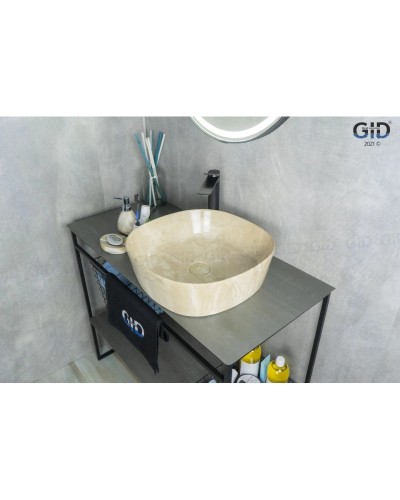 Раковина 44х44 см GID Stone Edition Mnc544