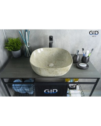 Раковина 42,5х42,5 см GID Stone Edition MNC545