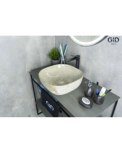 Раковина 42,5х42,5 см GID Stone Edition MNC545
