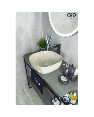 Раковина 42,5х42,5 см GID Stone Edition MNC545