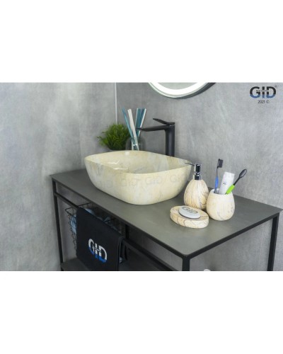 Раковина 45,5х32,5 см GID Stone Edition MNC547