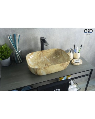 Раковина 45,5х32,5 см GID Stone Edition Mnc548