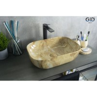 Раковина 45,5х32,5 см GID Stone Edition Mnc548