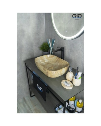 Раковина 45,5х32,5 см GID Stone Edition Mnc548