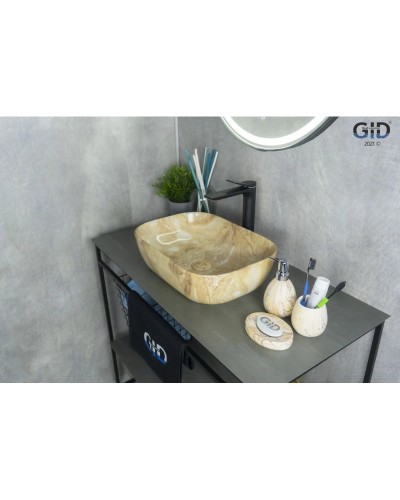 Раковина 45,5х32,5 см GID Stone Edition Mnc548