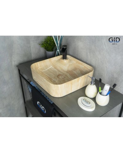 Раковина 43х43 см GID Stone Edition Mnc591