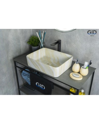 Раковина 48х37 см GID Stone Edition Mnc600