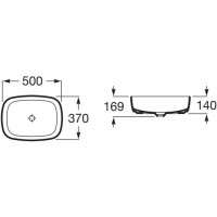 Раковина 50х37 см Roca Inspira Soft 327500000