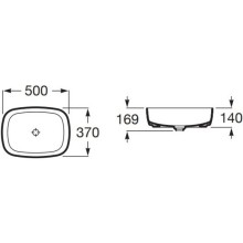 Раковина 50х37 см Roca Inspira Soft 327500000