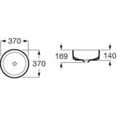 Раковина 37х37 см Roca Inspira Round 327523000