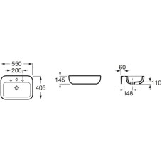 Раковина 55х40,5 см Roca Khroma 327653000
