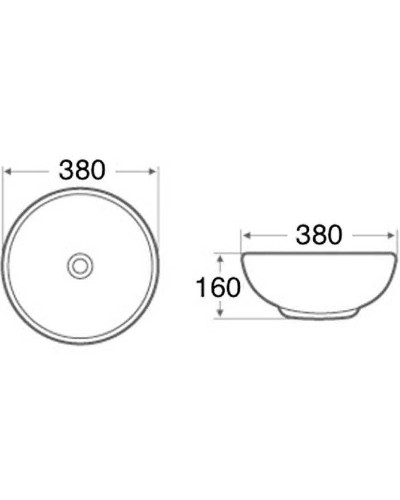 Раковина-чаша Mira 38 MR-6016 Белая