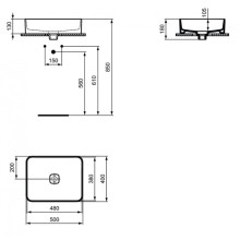 Раковина 50х40 см Ideal Standard Strada II T296701