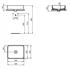 Раковина 50х40 см Ideal Standard Strada II T296701