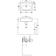 Раковина 61x39 см Simas Lft Spazio LFT54bi