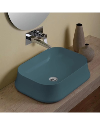 Раковина 60x42 см Simas Sharp SH08 navy matt