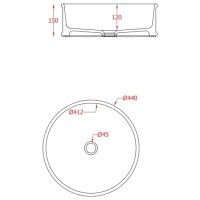 Раковина 44x44 см Artceram Atelier ATL001 37 00