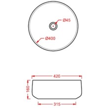 Раковина 42x42 см Artceram Cognac COL001 18 00 ombra cipro naturale