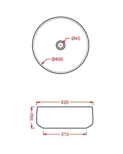 Раковина 42x42 см Artceram Cognac COL001 18 00 ombra cipro naturale