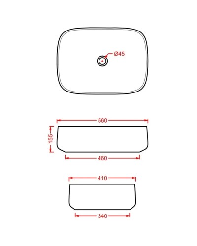 Раковина 56x41 см Artceram Cognac COL009 17 00