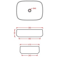 Раковина 56x41 см Artceram Cognac COL009 12 00