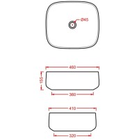 Раковина 46x41 см Artceram Cognac COL007 03 00