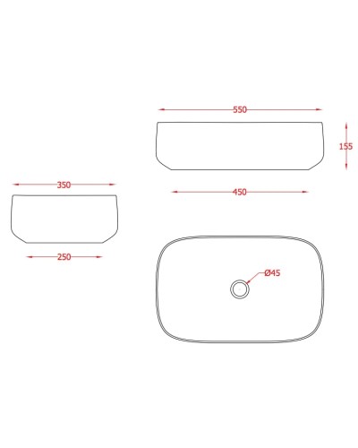 Раковина 55x35 см Artceram Cognac COL008 36 00 notte