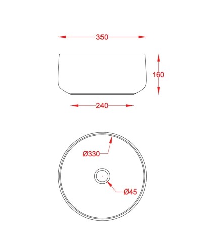 Раковина 35x35 см Artceram Cognac COL004 13 00