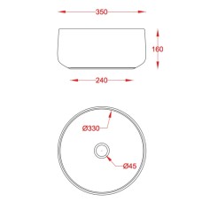 Раковина 35x35 см Artceram Cognac COL004 17 00
