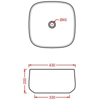 Раковина 43x43 см Artceram Cognac COL006 37 00