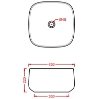 Раковина 43x43 см Artceram Cognac COL006 40 00