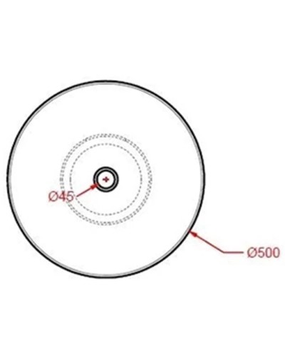 Раковина чаша 50х50 см Artceram Jolie JOL001 17 00