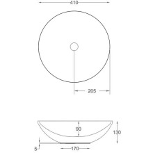 Раковина 41х41 см Artceram Polis PSL001 03 00