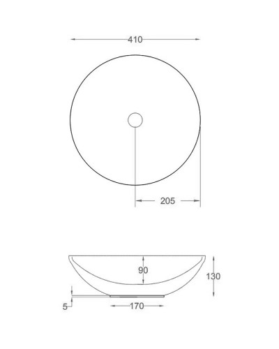 Раковина 41х41 см Artceram Polis PSL001 03 00