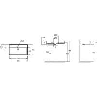 Раковина 80,5х46,3 см Jacob Delafon Vivienne EXBI112-NGM