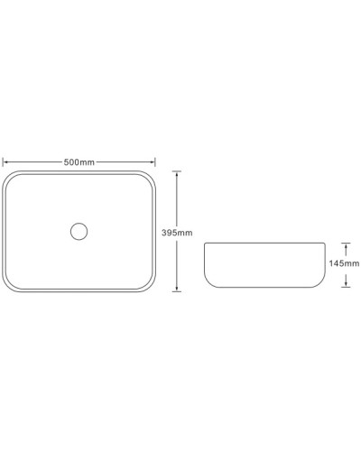 Раковина 50х39,5 см SantiLine SL-7029
